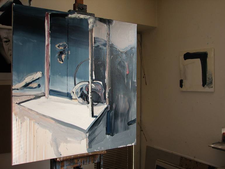 Original Expressionism Outer Space Painting by Robert Bubel