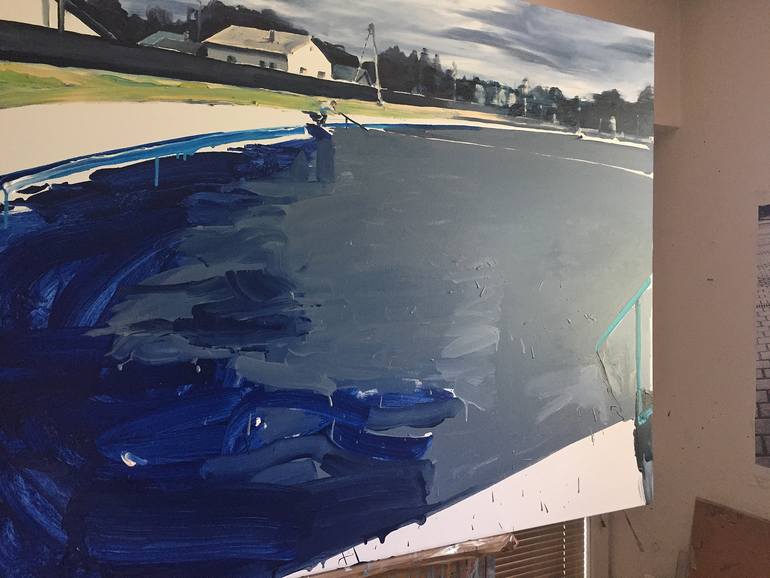 Original Expressionism Landscape Painting by Robert Bubel