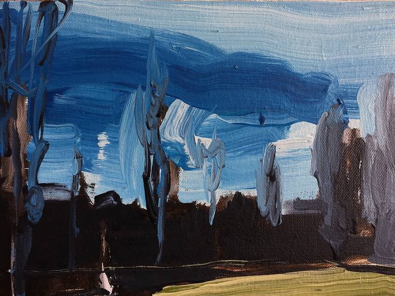 Original Expressionism Landscape Painting by Robert Bubel