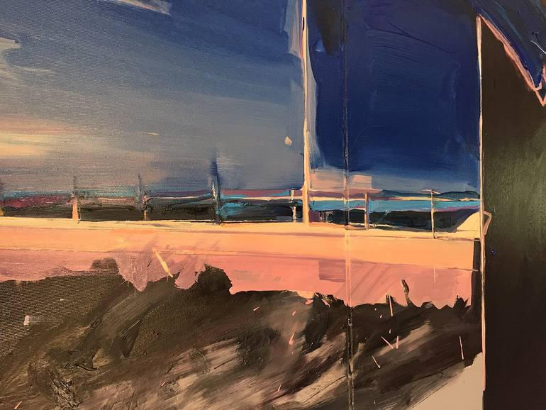 Original Expressionism Outer Space Painting by Robert Bubel