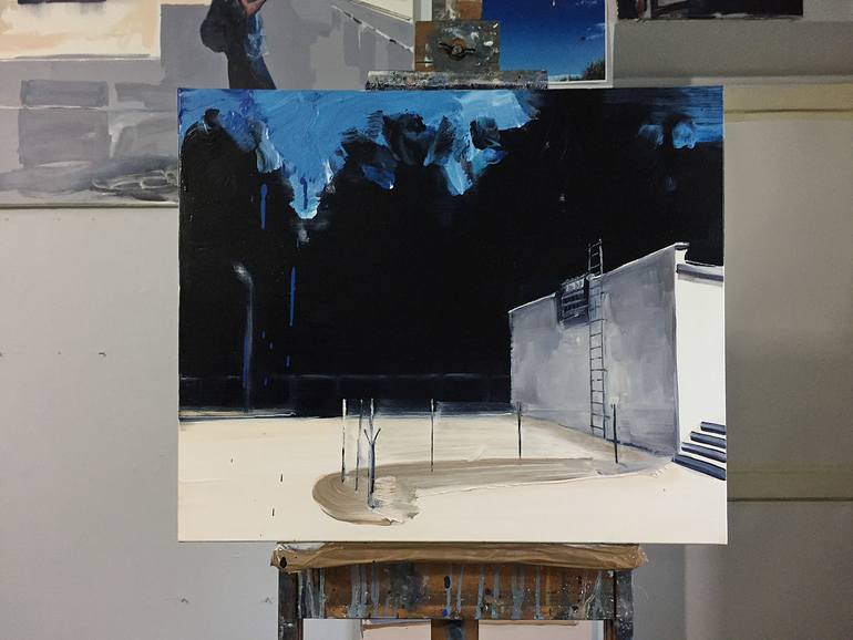 Original Expressionism Landscape Painting by Robert Bubel