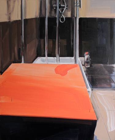 Original Expressionism Interiors Paintings by Robert Bubel