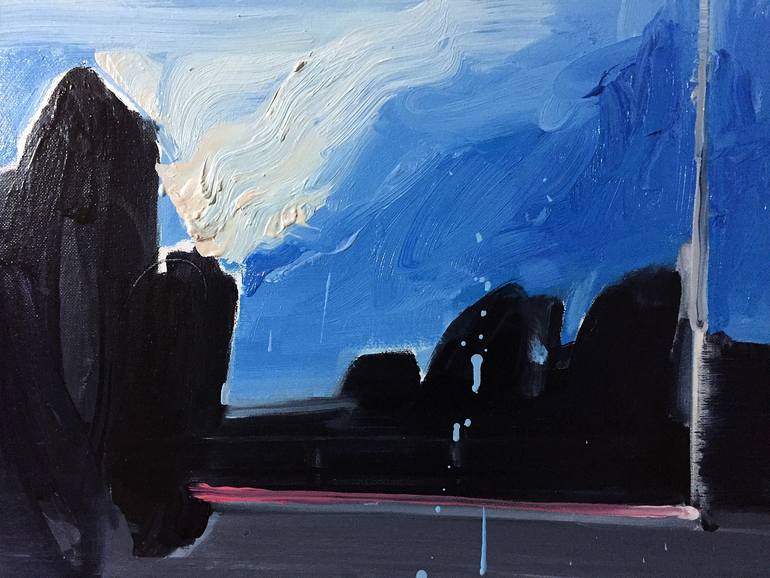 Original Abstract Expressionism Abstract Painting by Robert Bubel