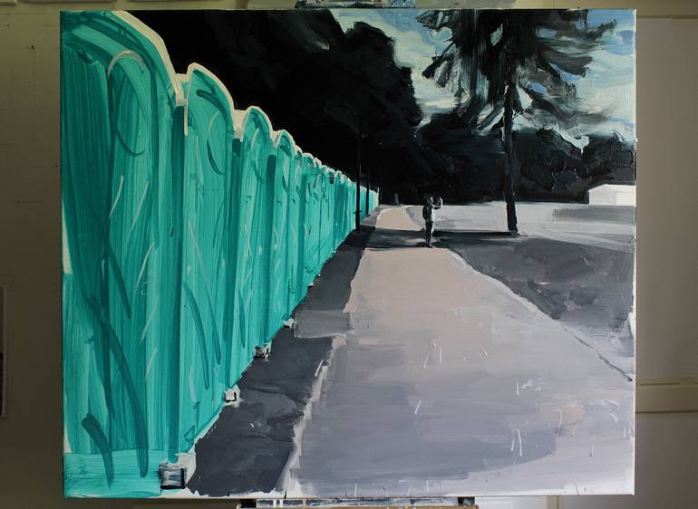 Original Expressionism Outer Space Painting by Robert Bubel