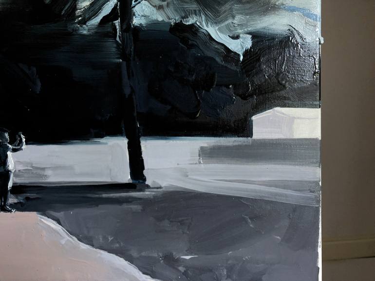 Original Expressionism Outer Space Painting by Robert Bubel