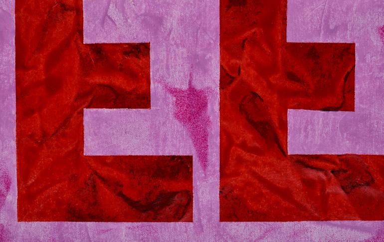 Original Abstract Erotic Painting by Louis Atelouis