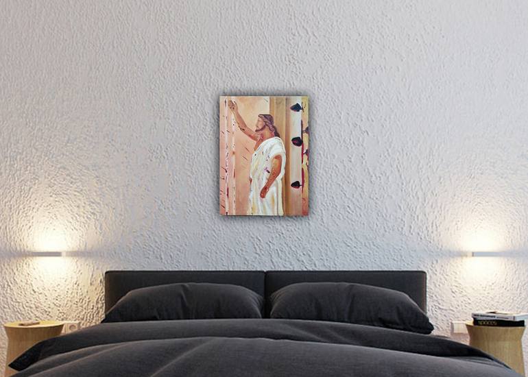 Original Expressionism Religion Painting by Tharuka Peiris