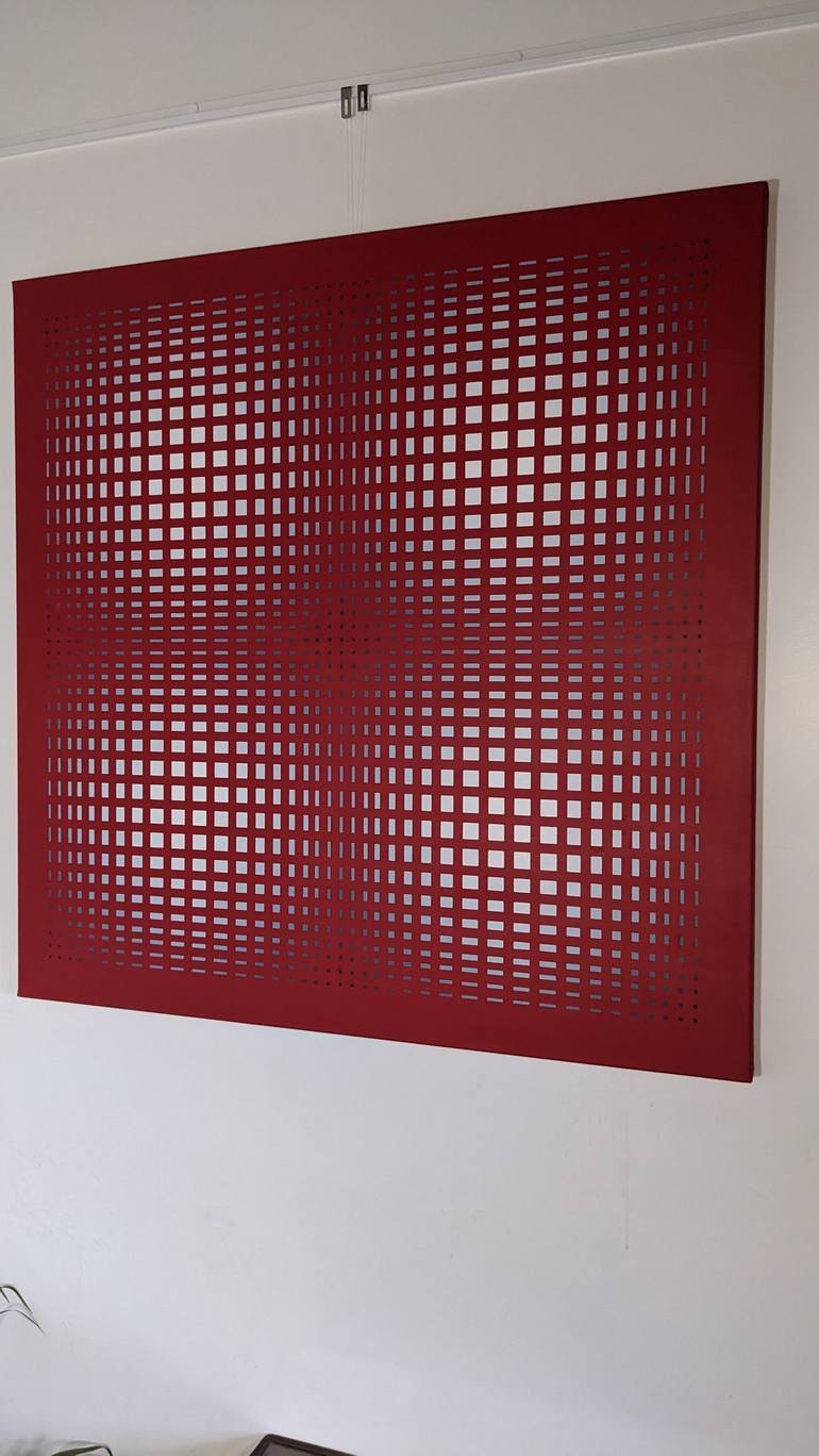 Original Abstract Geometric Painting by Alberto Gonzalez Vivo