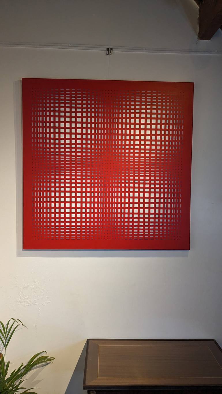 Original Abstract Geometric Painting by Alberto Gonzalez Vivo