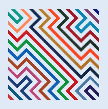 Print of Abstract Geometric Paintings by Alberto Gonzalez Vivo