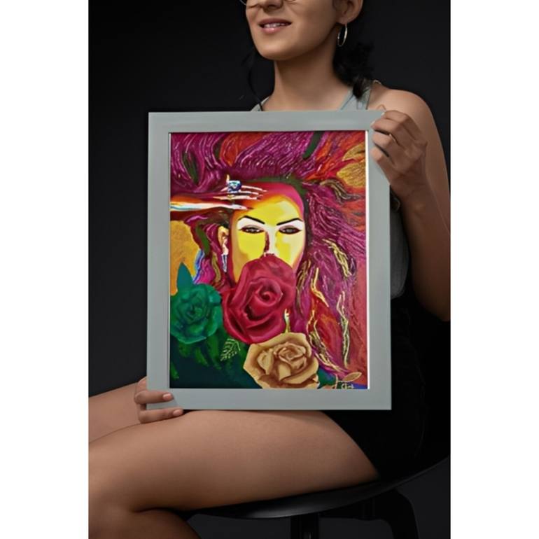 Original Abstract Expressionism Abstract Painting by Jahid Akhtar Gazi