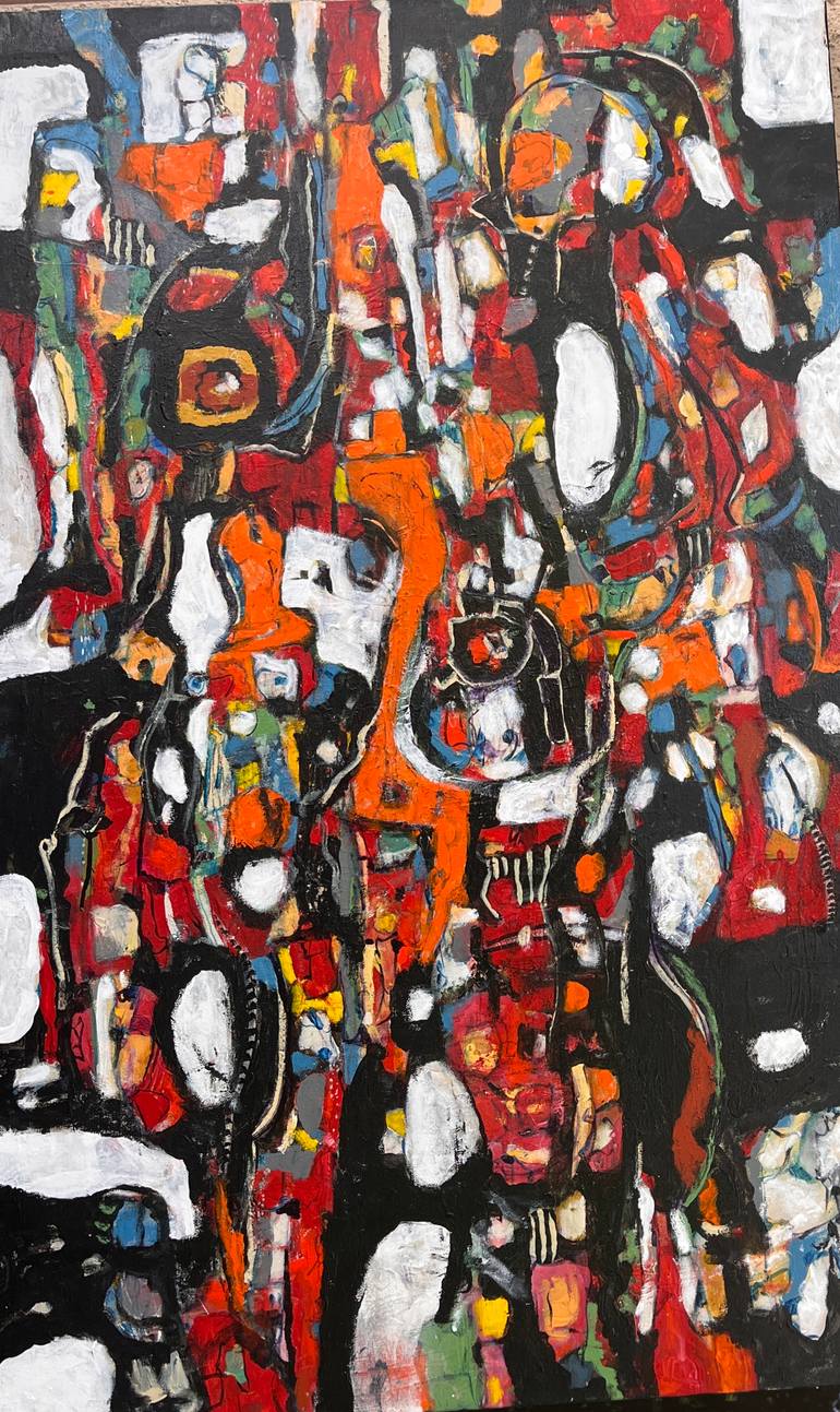 Original Abstract Expressionism Abstract Painting by Jeffrey Davies Bricker