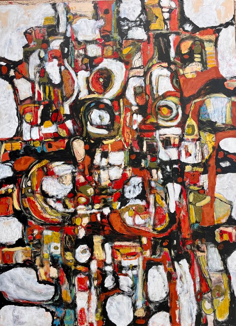 Original Abstract Expressionism Abstract Painting by Jeffrey Davies Bricker
