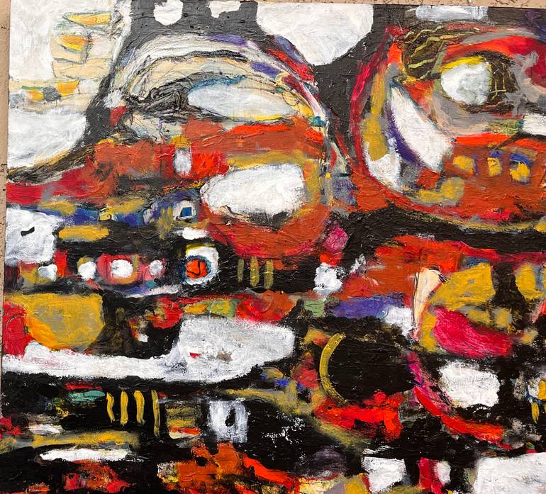 Original Abstract Expressionism Abstract Painting by Jeffrey Davies Bricker
