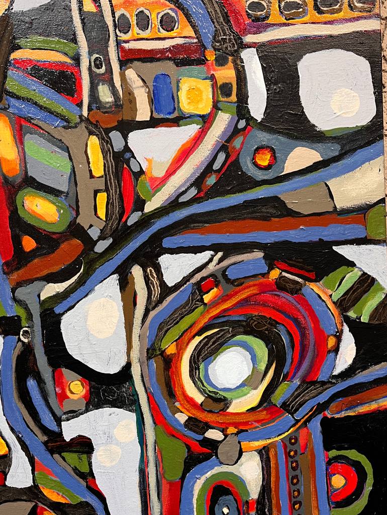 Original Abstract Expressionism Abstract Painting by Jeffrey Davies Bricker
