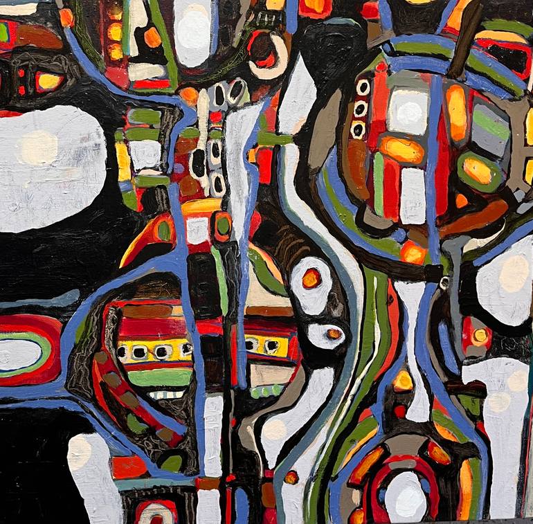 Original Abstract Expressionism Abstract Painting by Jeffrey Davies Bricker
