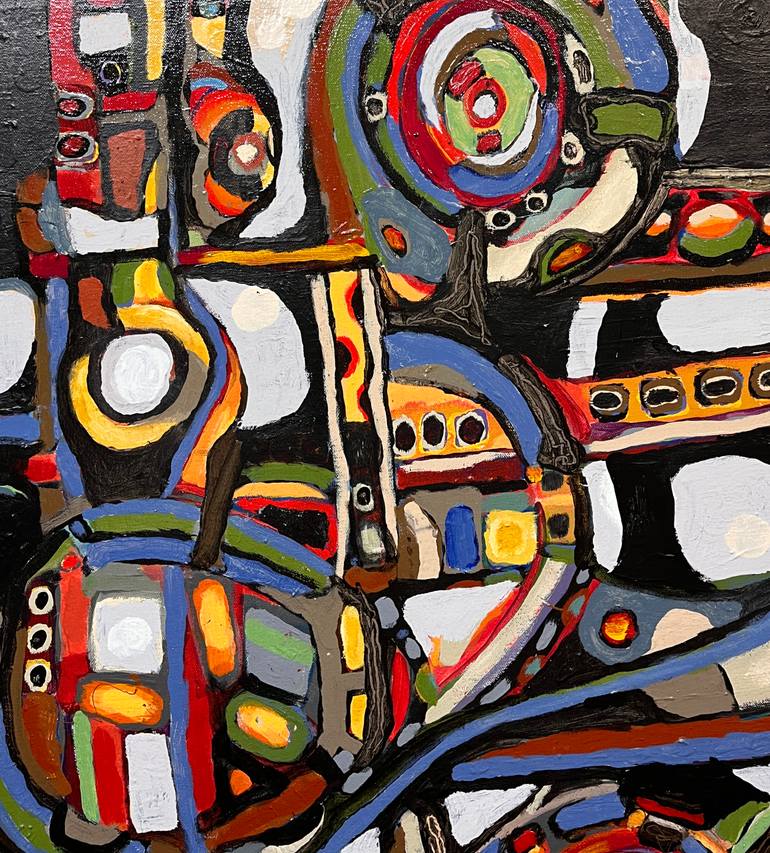 Original Abstract Expressionism Abstract Painting by Jeffrey Davies Bricker