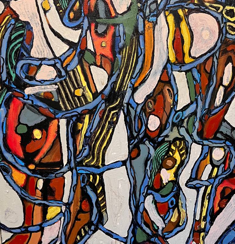 Original Abstract Expressionism Abstract Painting by Jeffrey Davies Bricker