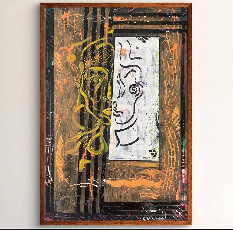Original Expressionism Abstract Painting by Mahdi Lamani