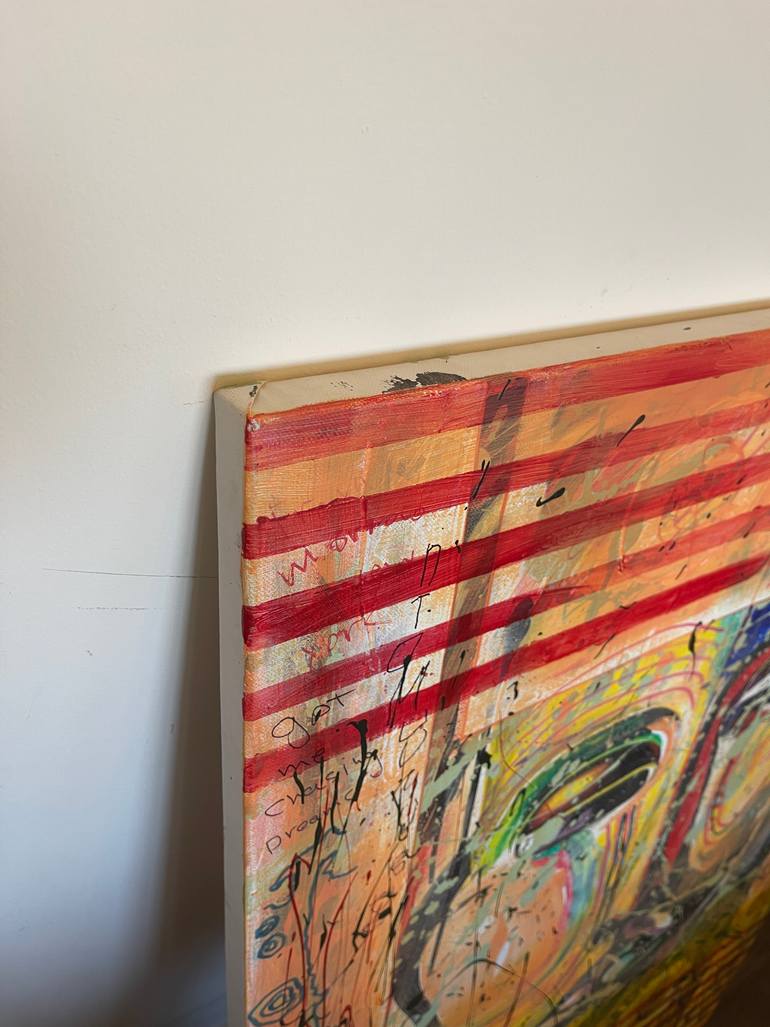 Original Abstract Expressionism Politics Painting by Mahdi Lamani