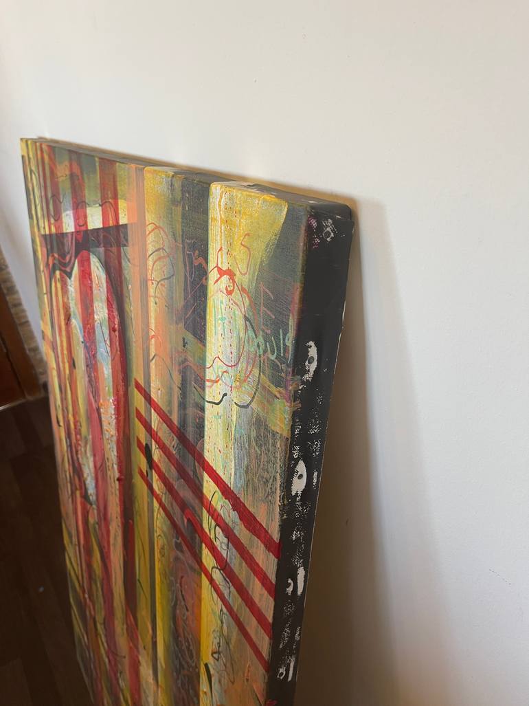 Original Abstract People Painting by Mahdi Lamani
