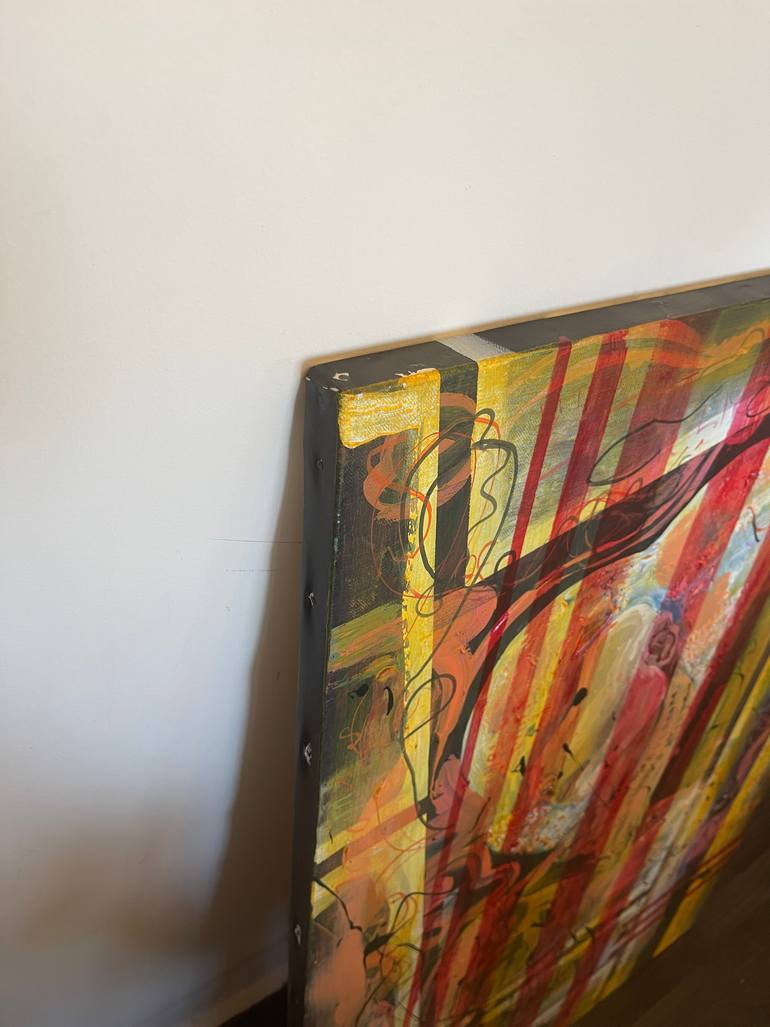 Original Abstract People Painting by Mahdi Lamani
