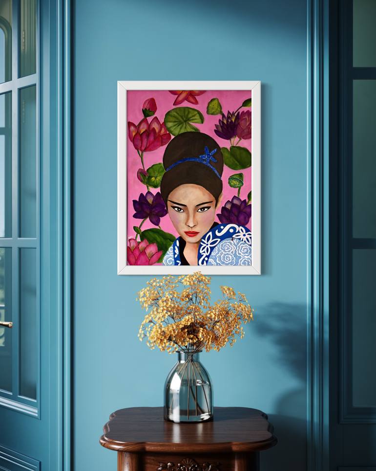 Original Figurative People Painting by Winnie Thay
