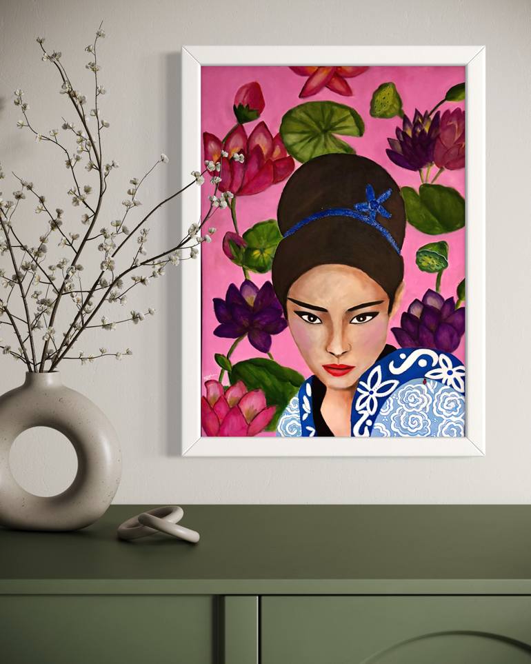 Original Figurative People Painting by Winnie Thay