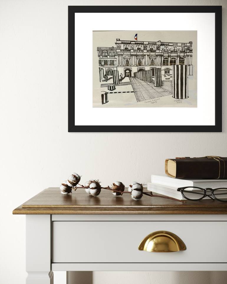 Original Illustration Architecture Drawing by Winnie Thay