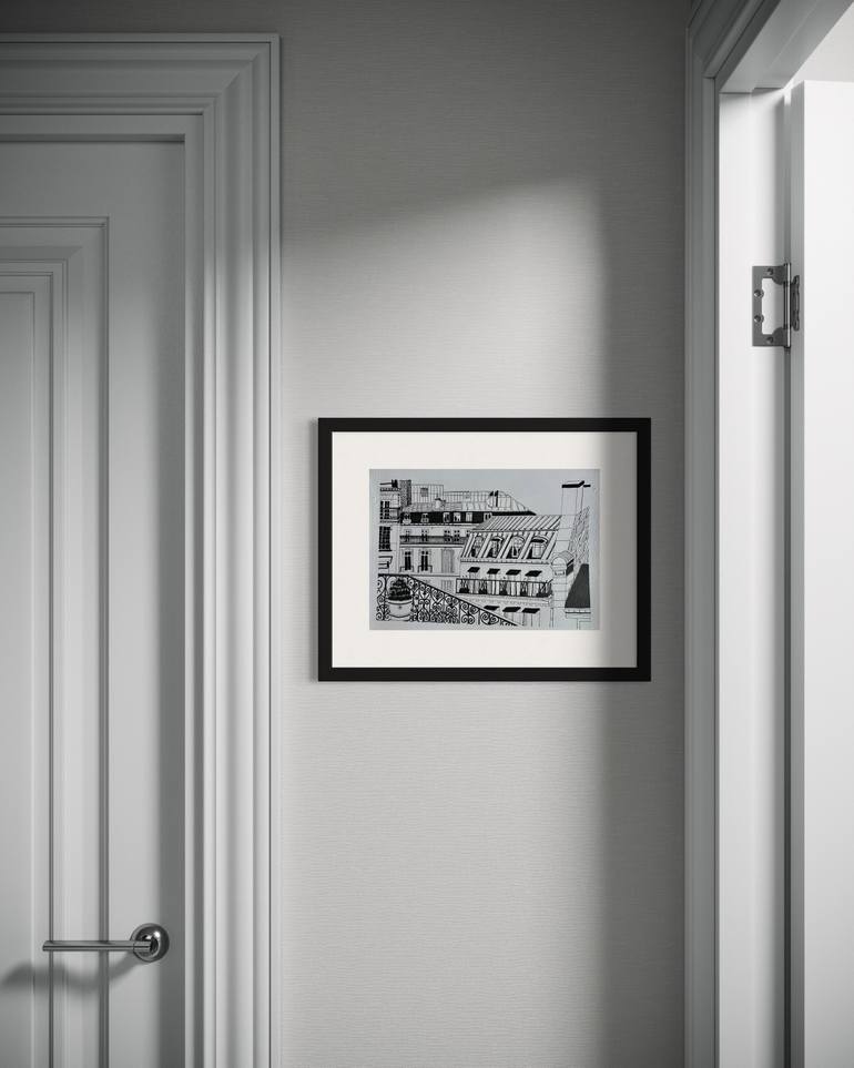 Original Illustration Architecture Drawing by Winnie Thay