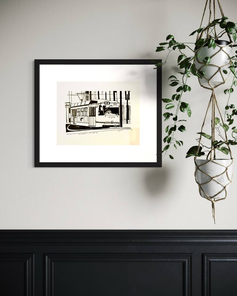 Original Illustration Transportation Drawing by Winnie Thay
