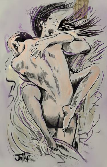 Print of Figurative Erotic Paintings by LOUI JOVER