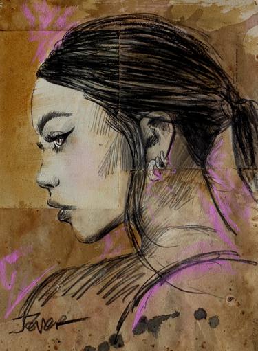 Original Figurative Women Drawings by LOUI JOVER