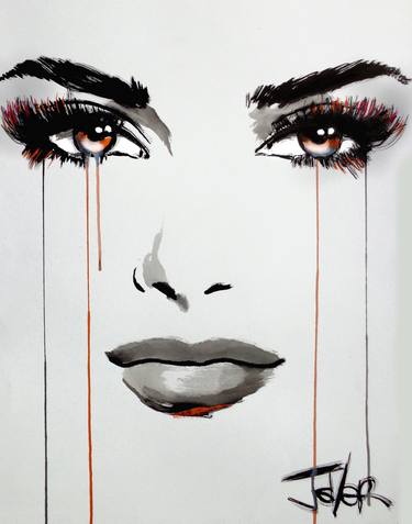 Print of Figurative Women Drawings by LOUI JOVER