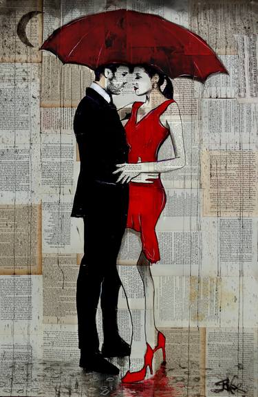 Print of Figurative Love Drawings by LOUI JOVER