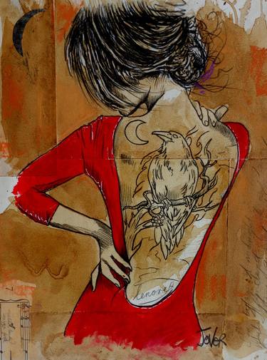 Print of Figurative Women Drawings by LOUI JOVER