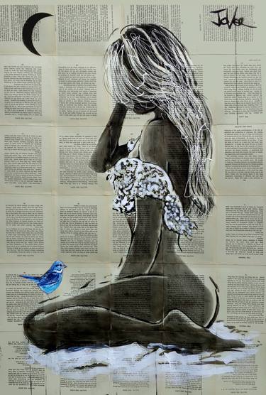 Print of Figurative Women Drawings by LOUI JOVER