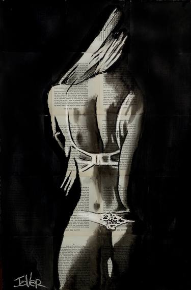 Original Figurative Women Drawings by LOUI JOVER