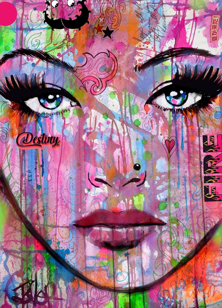 Print of Contemporary Women Mixed Media by Loui Jover