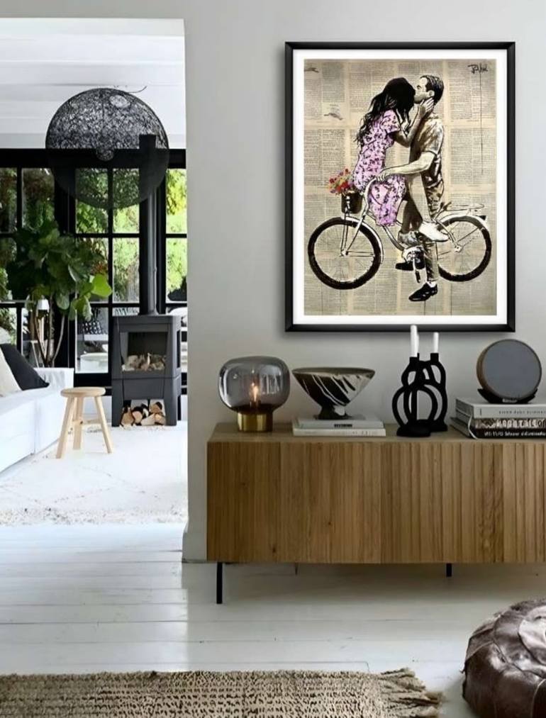 Original Figurative People Drawing by Loui Jover