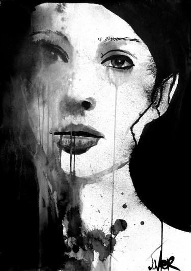 Print of Expressionism People Drawings by LOUI JOVER