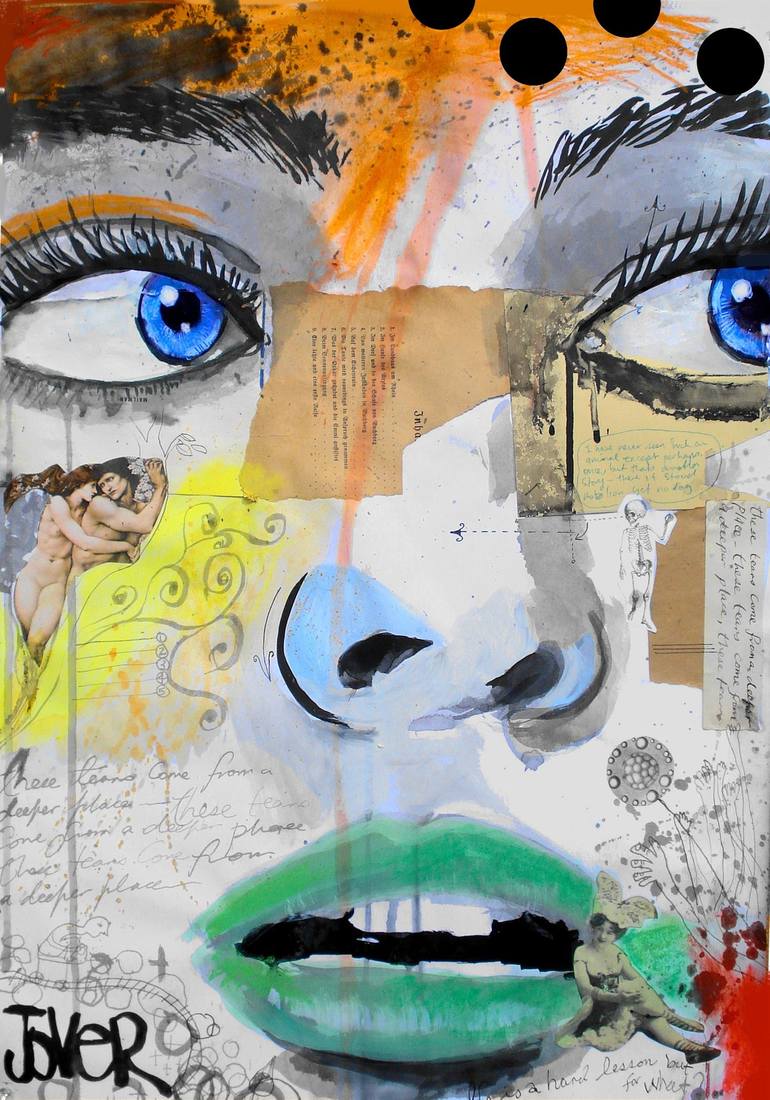 These Tears Come From A Deeper Place Collage By LOUI JOVER Saatchi Art