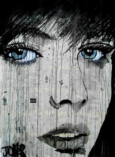 Original Expressionism People Drawings by LOUI JOVER