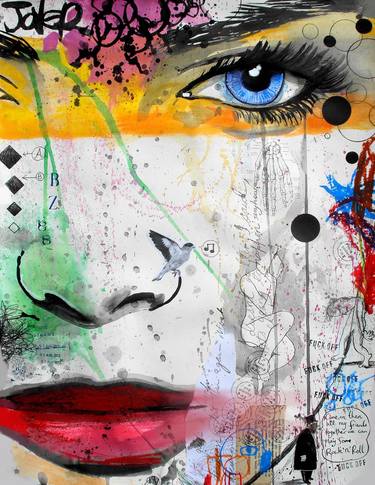 Print of People Drawings by LOUI JOVER