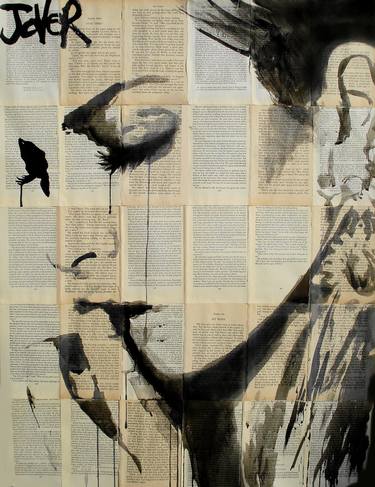 Print of Expressionism People Drawings by LOUI JOVER