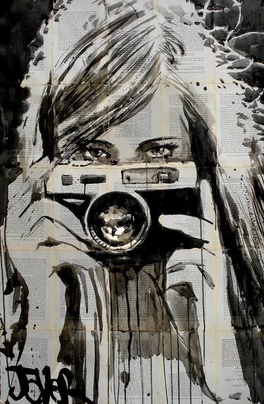 Print of Expressionism People Drawings by LOUI JOVER