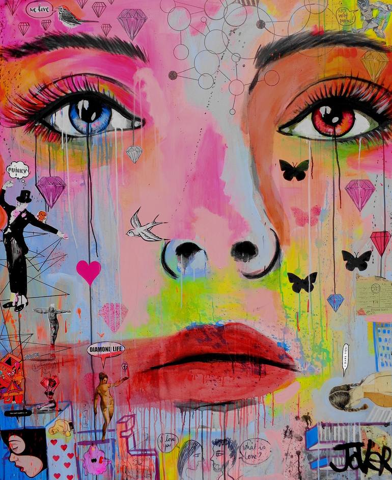 diamond life (canvas) Painting by LOUI JOVER | Saatchi Art