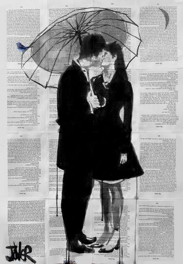 Print of Figurative Love Drawings by LOUI JOVER