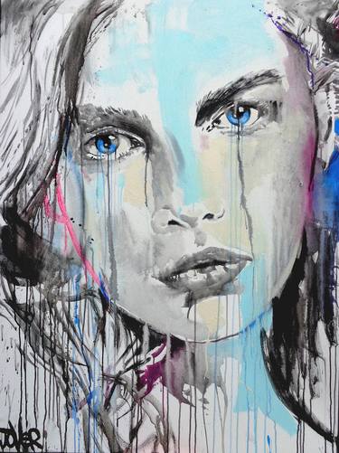 Print of Expressionism Women Drawings by LOUI JOVER