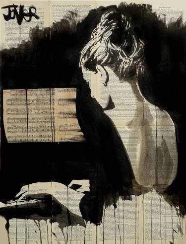 Print of Figurative Music Drawings by LOUI JOVER